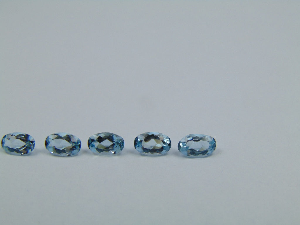 1.27ct Água-marinha Calibrada 5x3mm