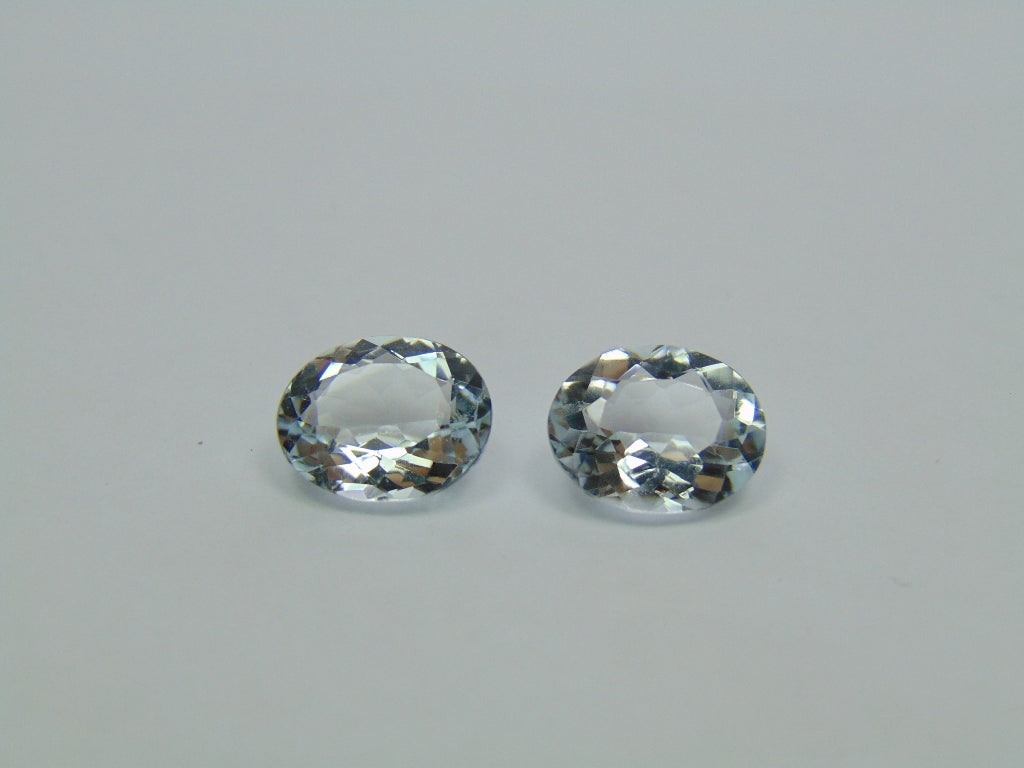 6.20ct Aquamarine Pair 11x9mm