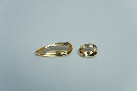 1.67ct Imperial topaz 6x4mm / 12x4mm