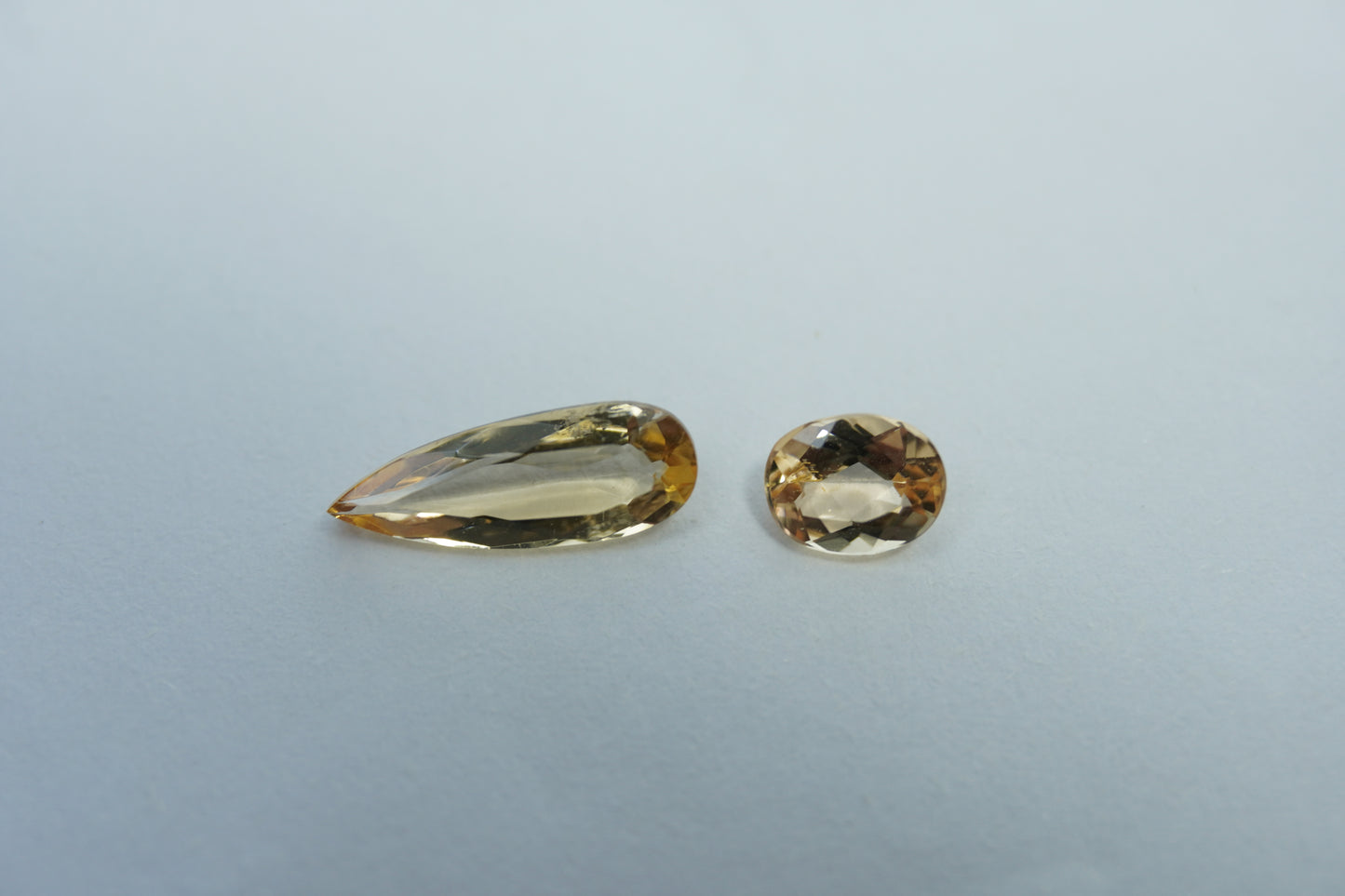 1.67ct Imperial topaz 6x4mm / 12x4mm
