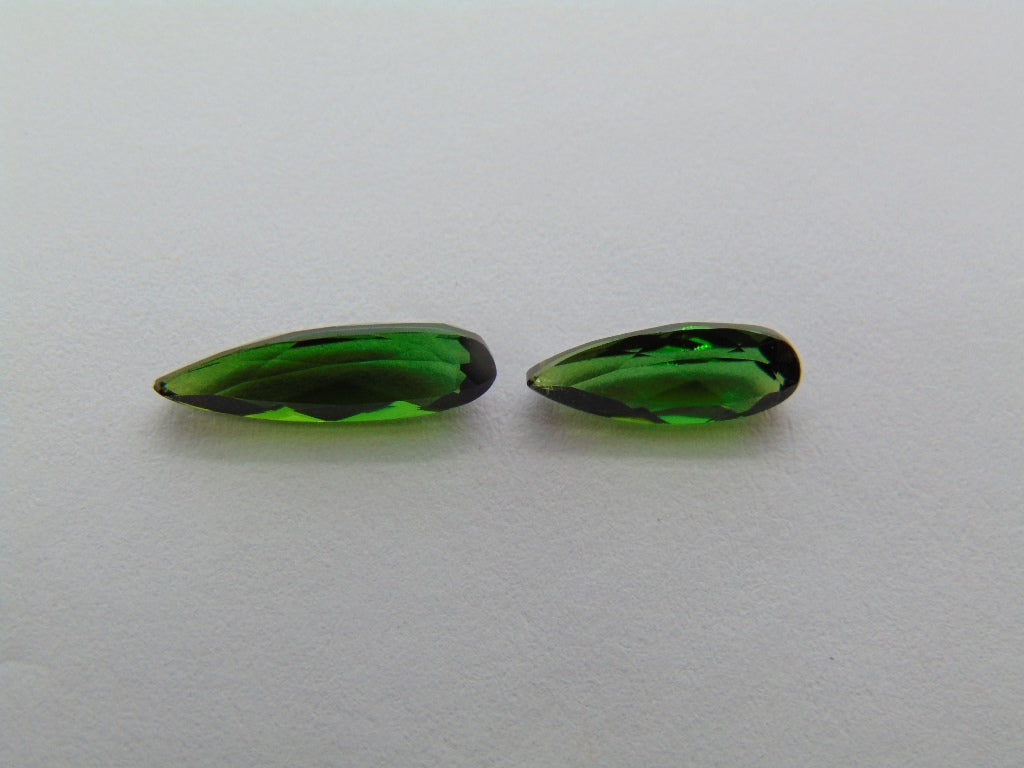 2.08ct Tourmaline 12x4mm 10x4mm