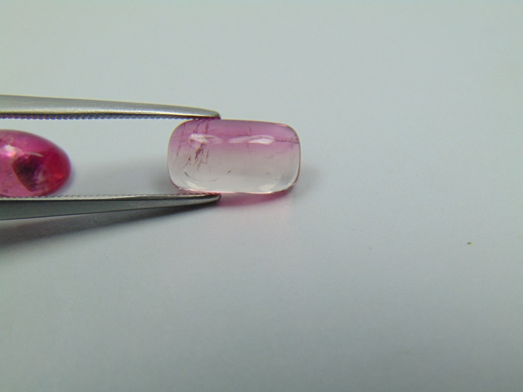4.45ct Tourmalines Bicolor Cabochon 11x6mm