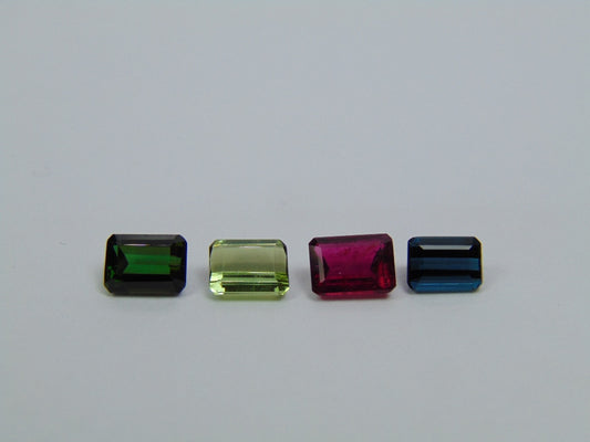 Mistura de turmalina de 3,72 ct