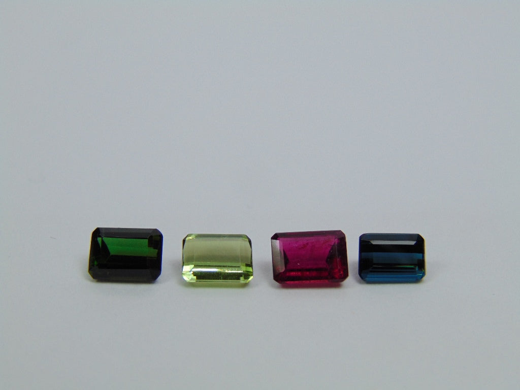 Mistura de turmalina de 3,72 ct