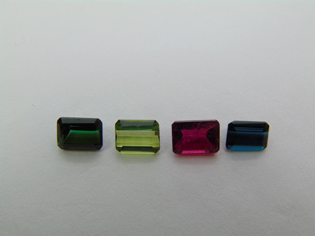 Mistura de turmalina de 3,72 ct