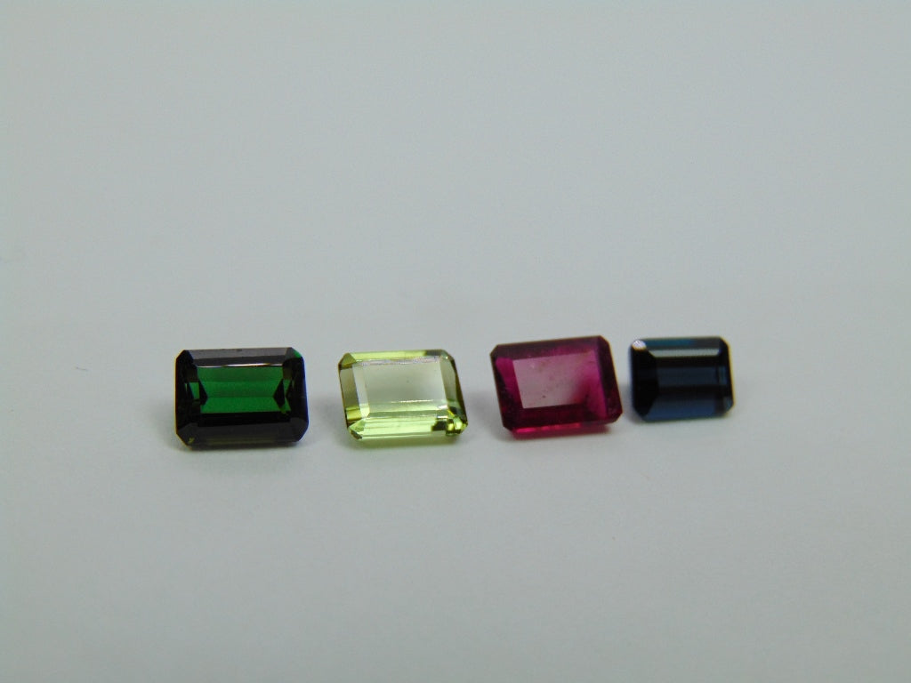 Mistura de turmalina de 3,72 ct