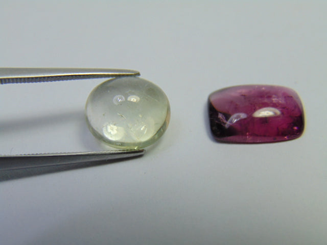 10.18ct Turmalina Cabochão Mix 13x10mm 11x9mm