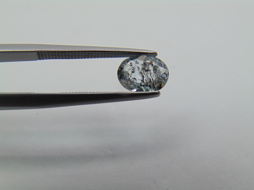 1ct Aquamarine With Inclusion 8x6mm