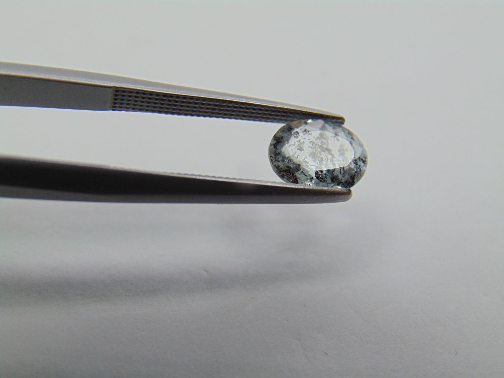 1ct Aquamarine With Inclusion 8x6mm