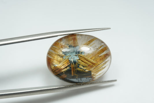 27ct Rutilo cabochão 21x18mm