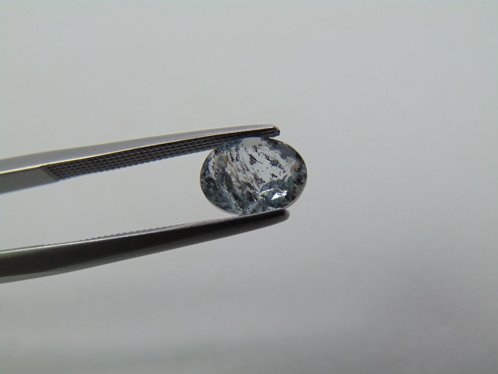 1ct Aquamarine With Inclusion 8x6mm