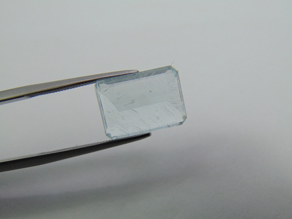 6.35ct Aquamarine With Needle 13x10mm