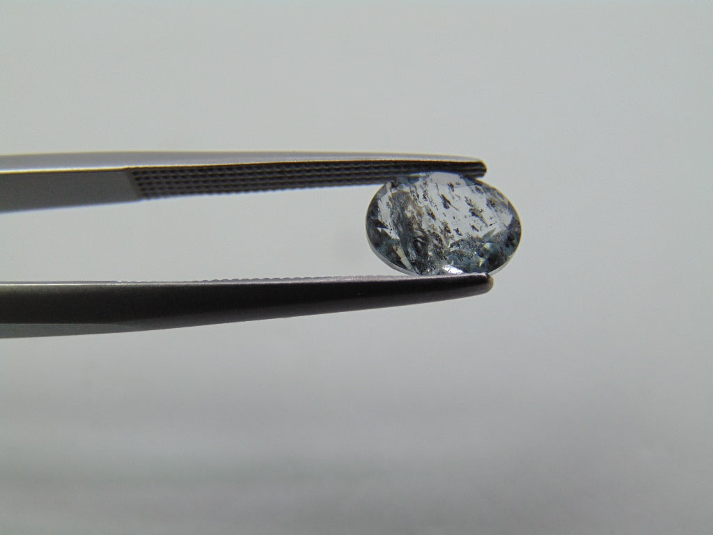 1ct Aquamarine With Inclusion 8x6mm