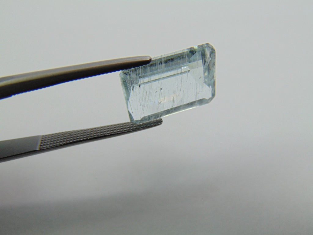 6.35ct Aquamarine With Needle 13x10mm