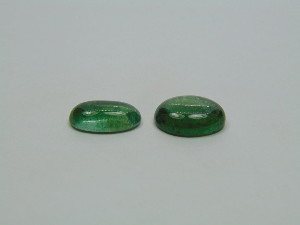 7.75ct Tourmaline Cabochon 13x7mm 13x10mm