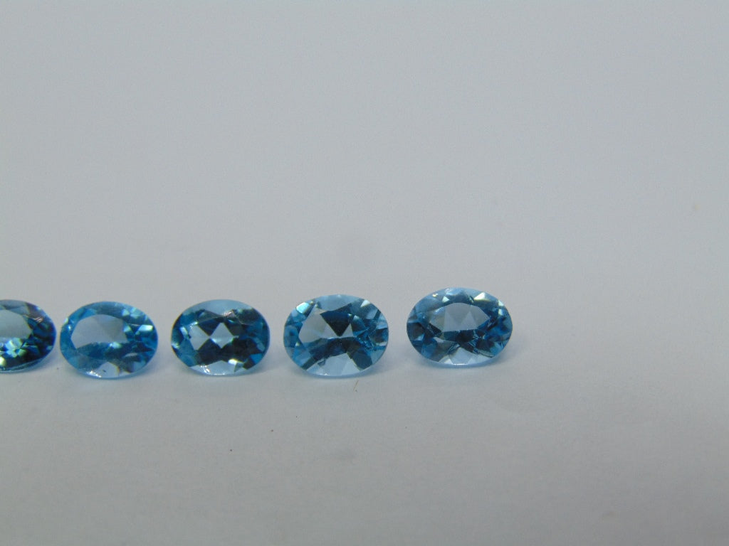 Topázio 7,25 ct calibrado 8x6mm