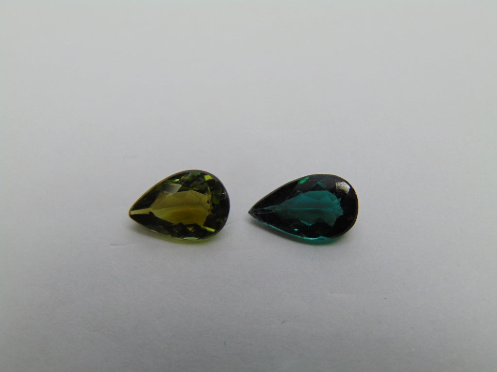 2.40ct Tourmaline 9x6mm 10x6mm