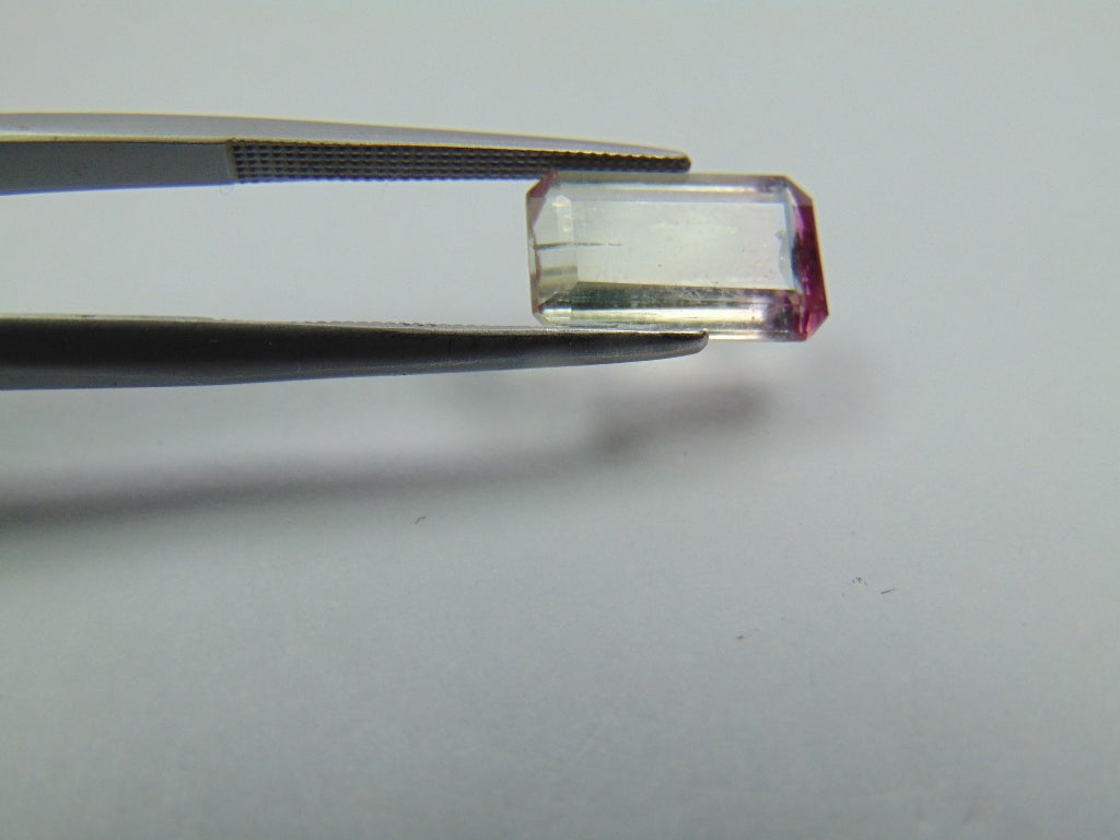 3.60ct Turmalina Bicolor 12x7mm