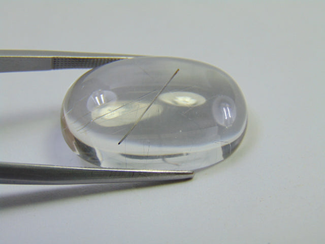 28ct Quartz Inclusion Cabochon 26x16mm