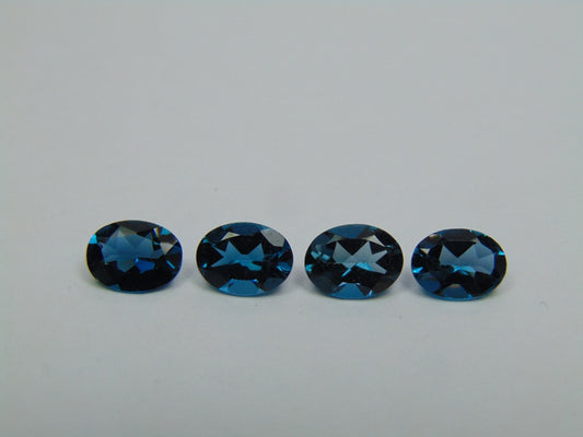 5.25ct Topázio London Blue Calibrado 8x6mm