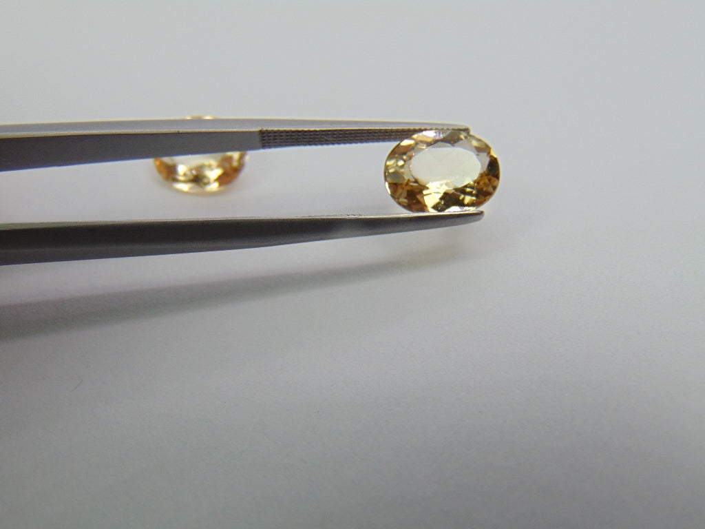 4.34ct Morganite Pair 10x7mm