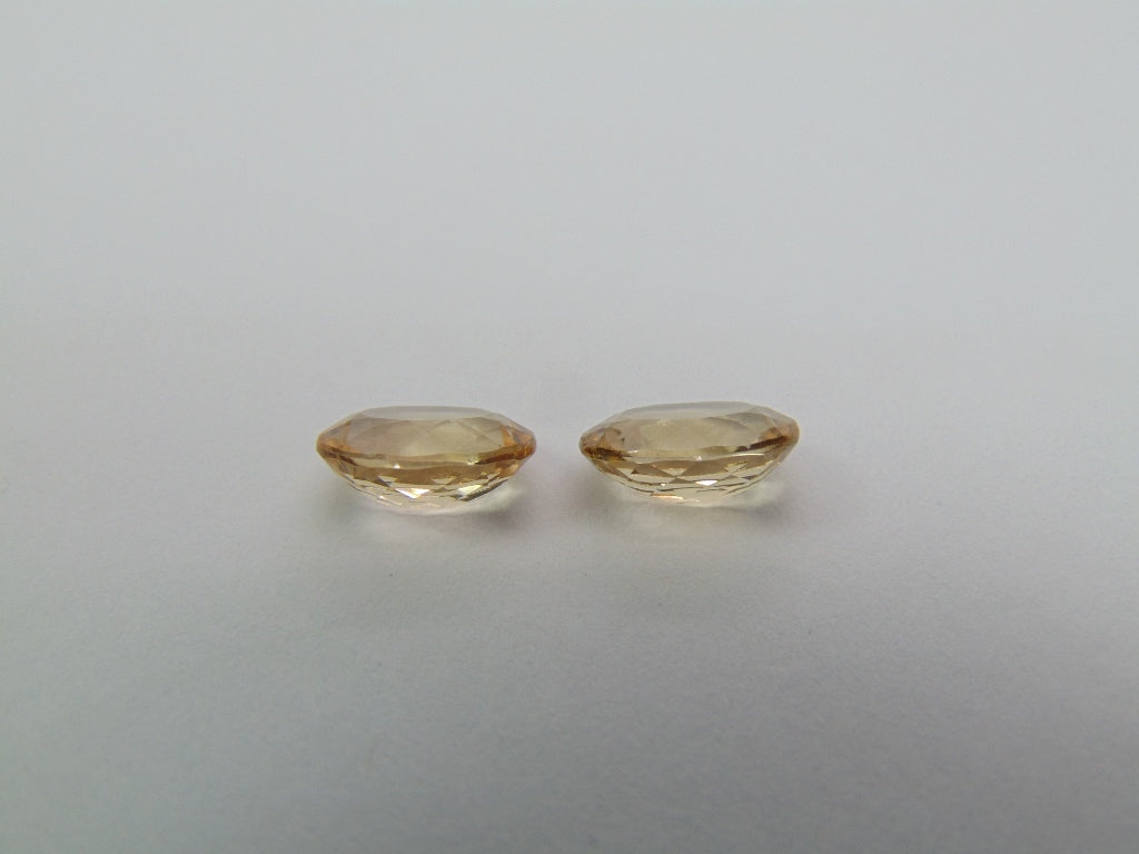 4.34ct Morganite Pair 10x7mm