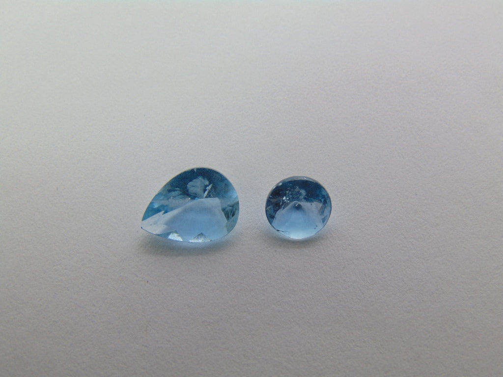 1.88ct Aquamarine 7x9mm 6mm