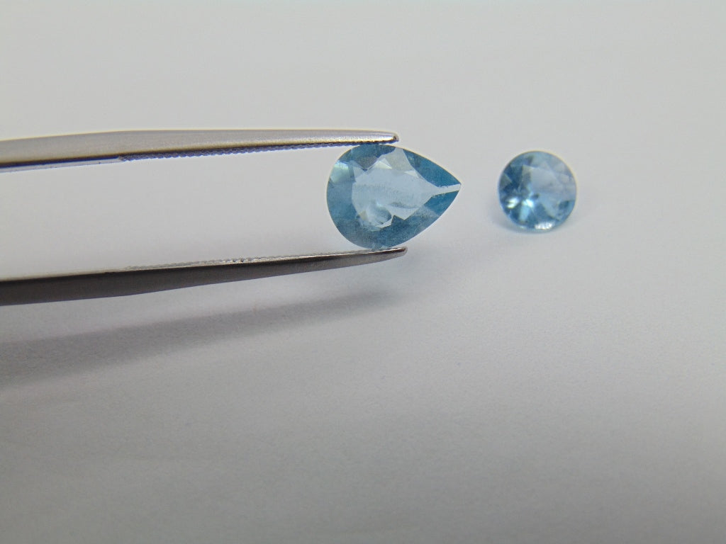 1.88ct Aquamarine 7x9mm 6mm