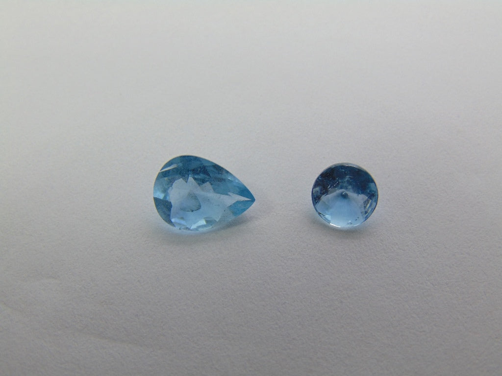 1.88ct Aquamarine 7x9mm 6mm