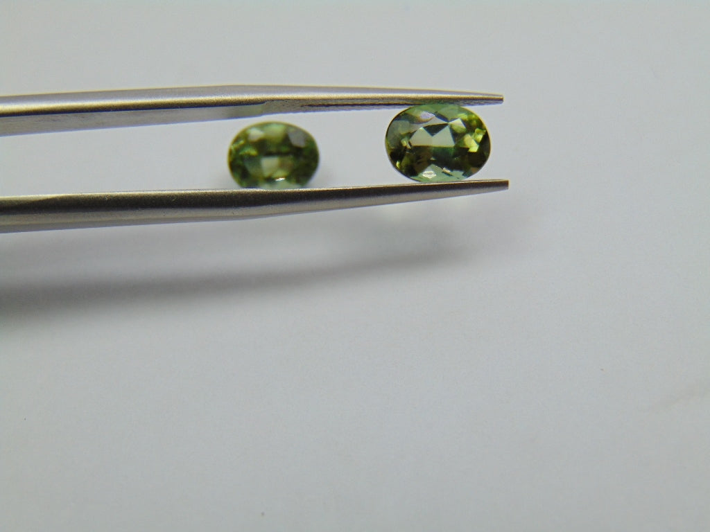 3ct Tourmaline Pair 7.5x6mm