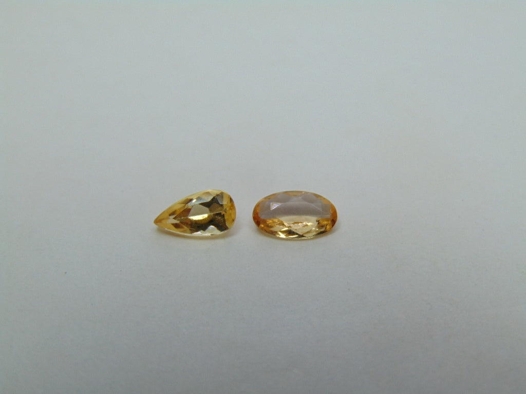 1.05ct Imperials Topaz 7x4mm