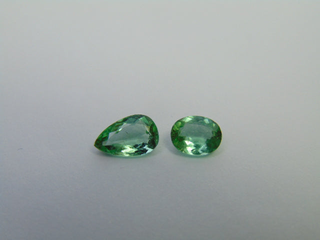 1.68ct Turmalina 9x5mm 7x5mm