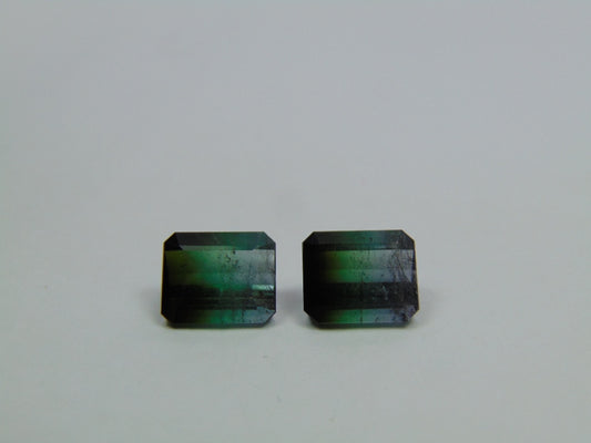 11.50ct Tourmaline Bicolor Pair 11x9mm