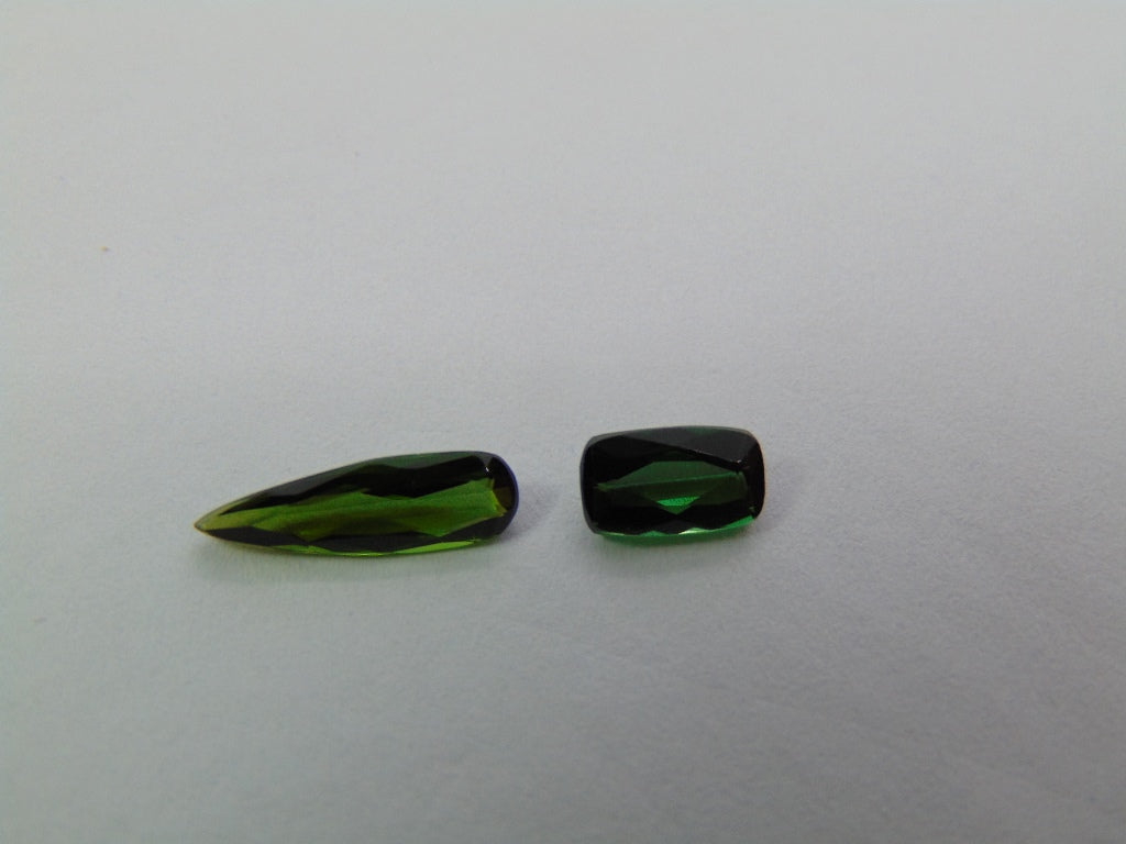 Turmalina 1,25ct 12x4mm 7x4mm