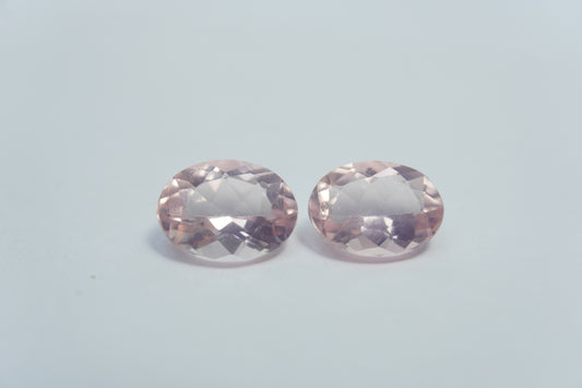 4.10ct Quartzo rosa 10x7mm