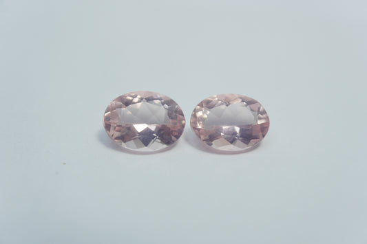 4.10ct Quartzo rosa 10x7mm