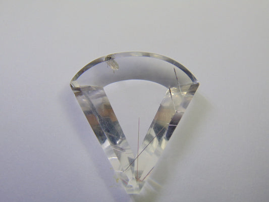 57.45ct Quartzo com Inclusão 37x34mm
