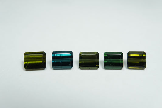 6.65ct Turmalinas 7x5.5mm / 6x5.5mm / 6x5mm / 6x5mm / 5.5x5mm