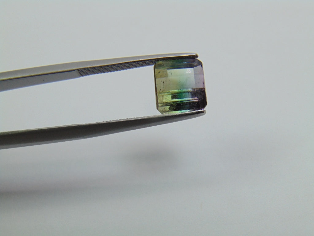 Turmalina Tricolor 3,15ct 8x7mm