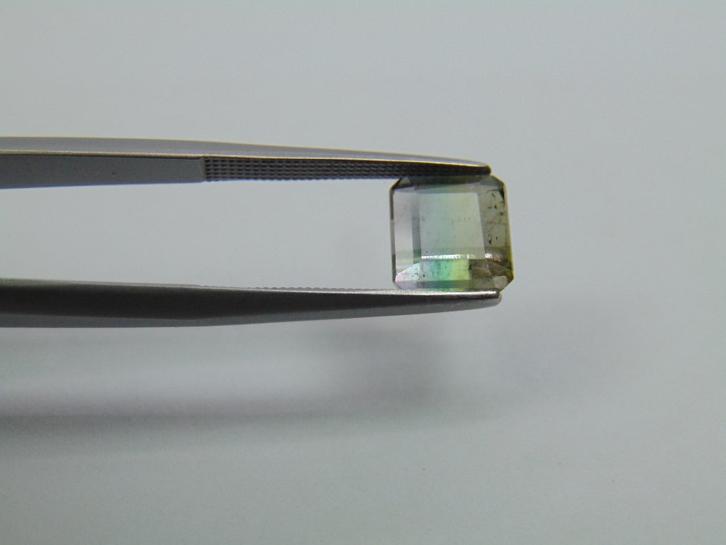 Turmalina Tricolor 3,15ct 8x7mm