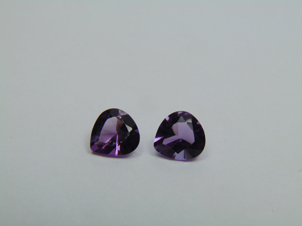 2.90ct Ametista Par 8mm