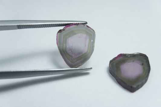 6.35ct Turmalina melancia 12x11mm