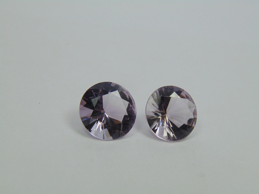 13.20ct Amethyst Pair 13mm