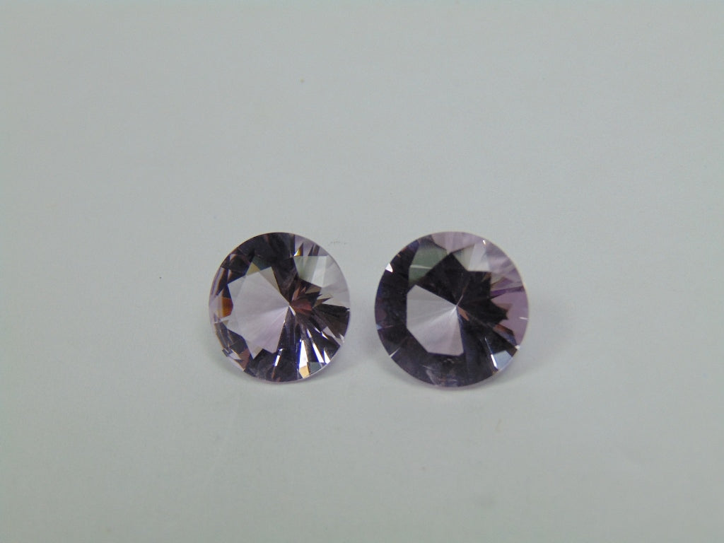 13.20ct Amethyst Pair 13mm