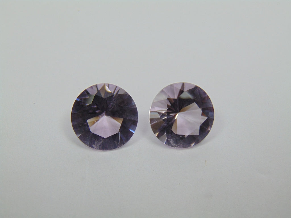 13.20ct Amethyst Pair 13mm