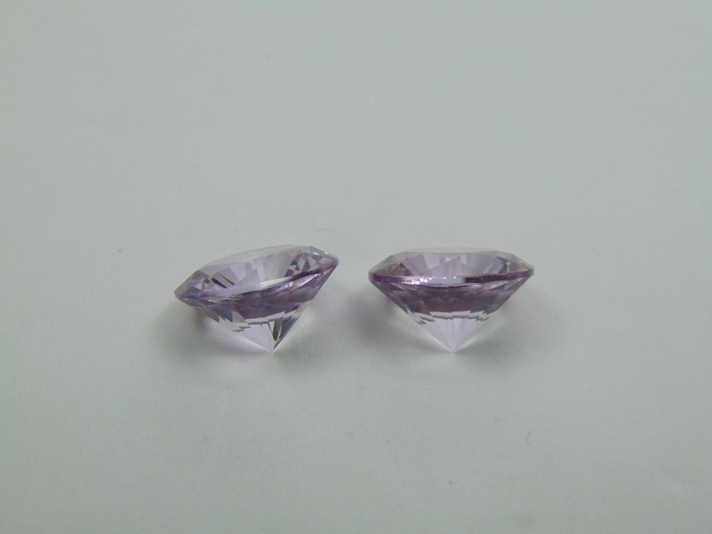 13.20ct Amethyst Pair 13mm