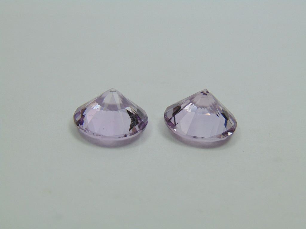 13.20ct Amethyst Pair 13mm