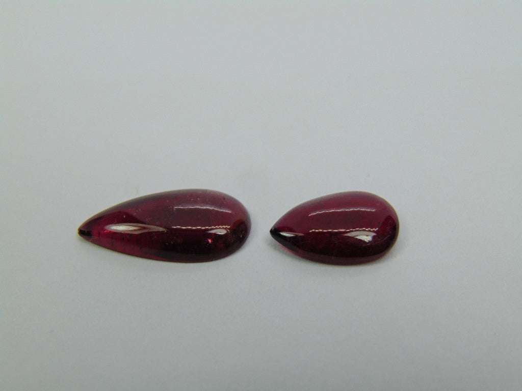 4.90ct Tourmaline Cabochon 16x8mm 11x8mm