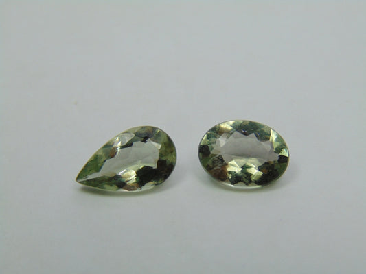 4.40ct Berilo Verde 12x7mm 11x8mm