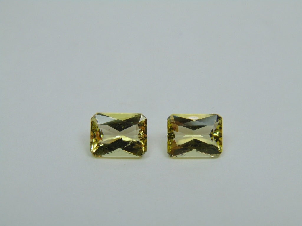 4.20ct Berilo Par 9x7mm